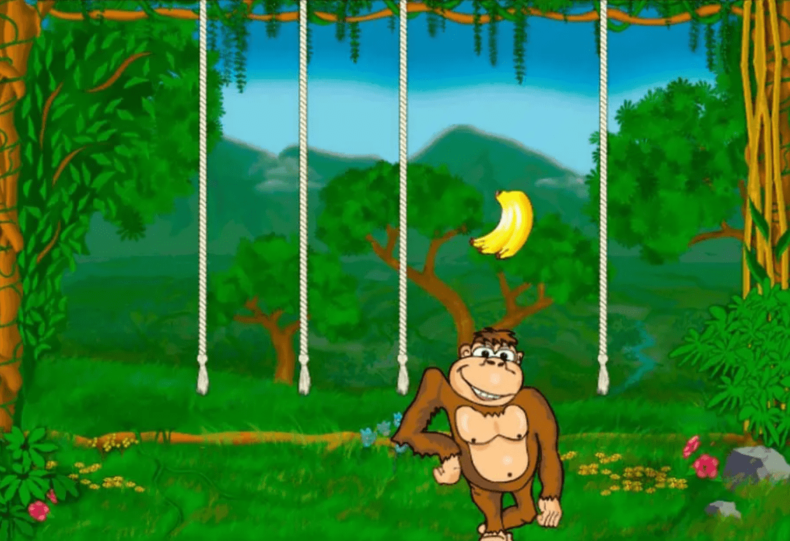 Igrosoft-dan Crazy Monkey uyasi: kulgili maymunlar bilan birga bananlarni to'plang!