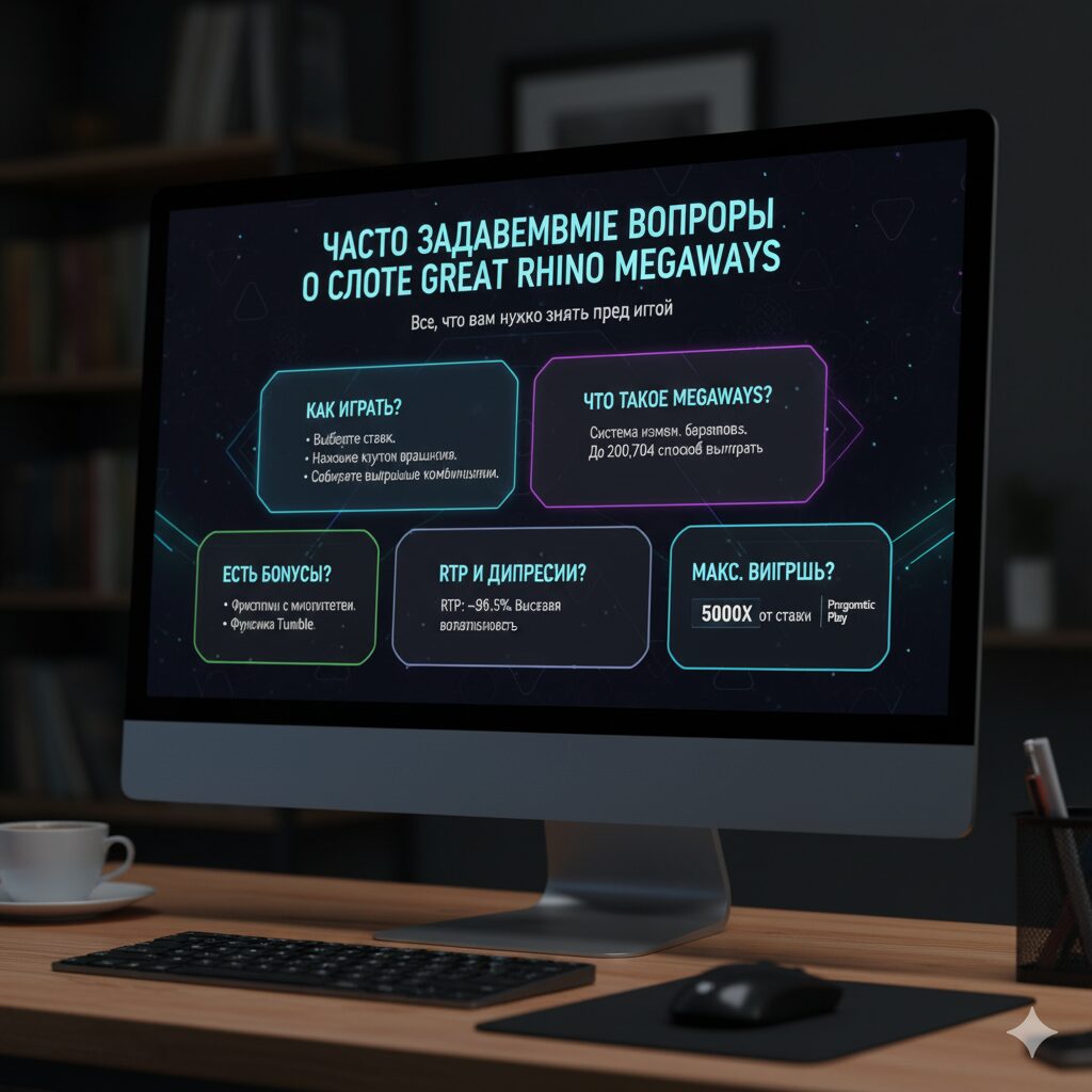 Часто задаваемые вопросы о слоте Great Rhino Megaways