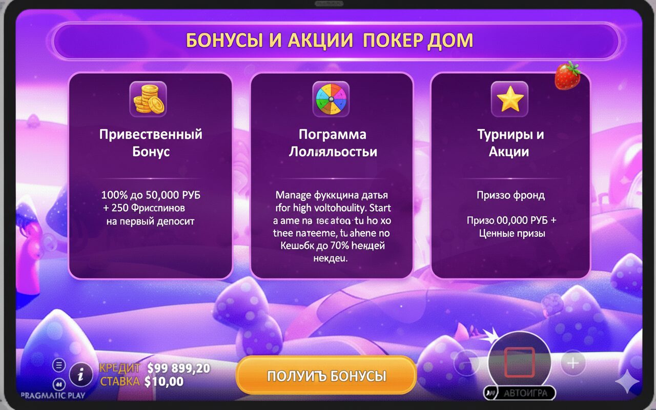 Бонусы и акции Покердом