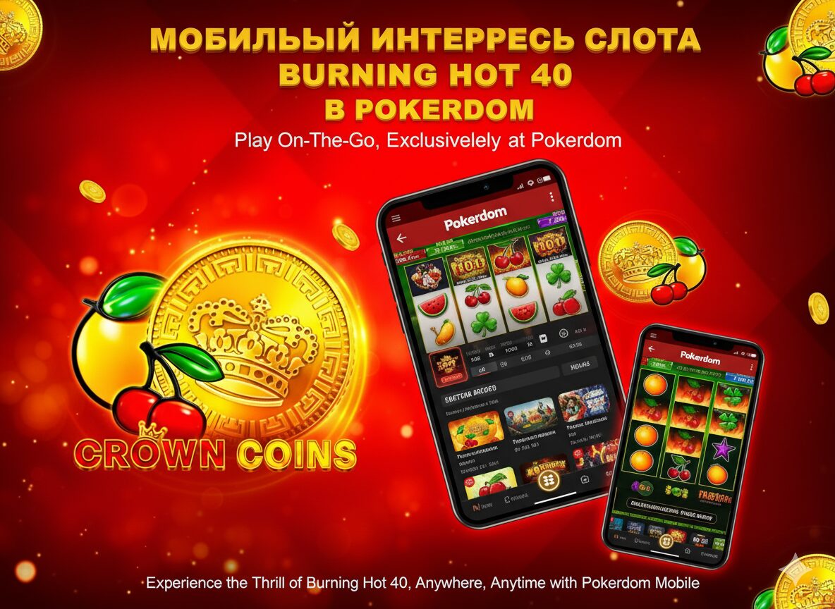 Мобильный интерфейс Burning Hot 40 в Pokerdom