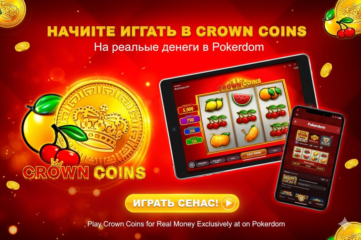 Start playing Crown Coins for real money at Pokerdom