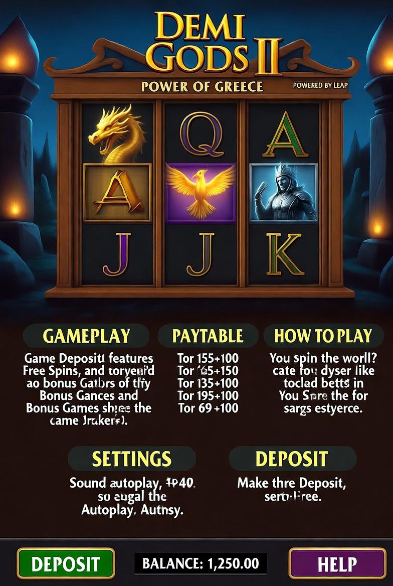 Illustration of frequently asked questions about the Demi Gods II slot