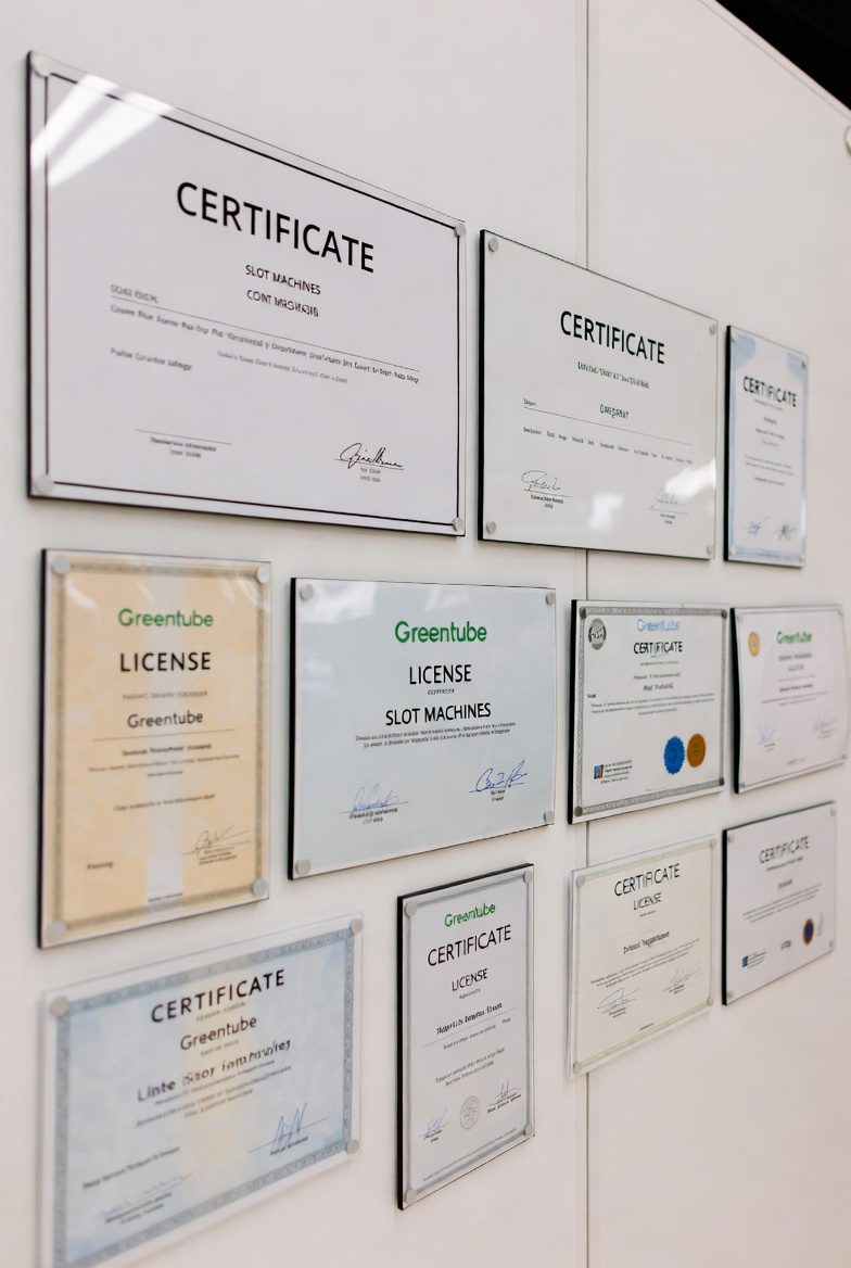 Сертификаты и лицензии игровых автоматов Greentube
