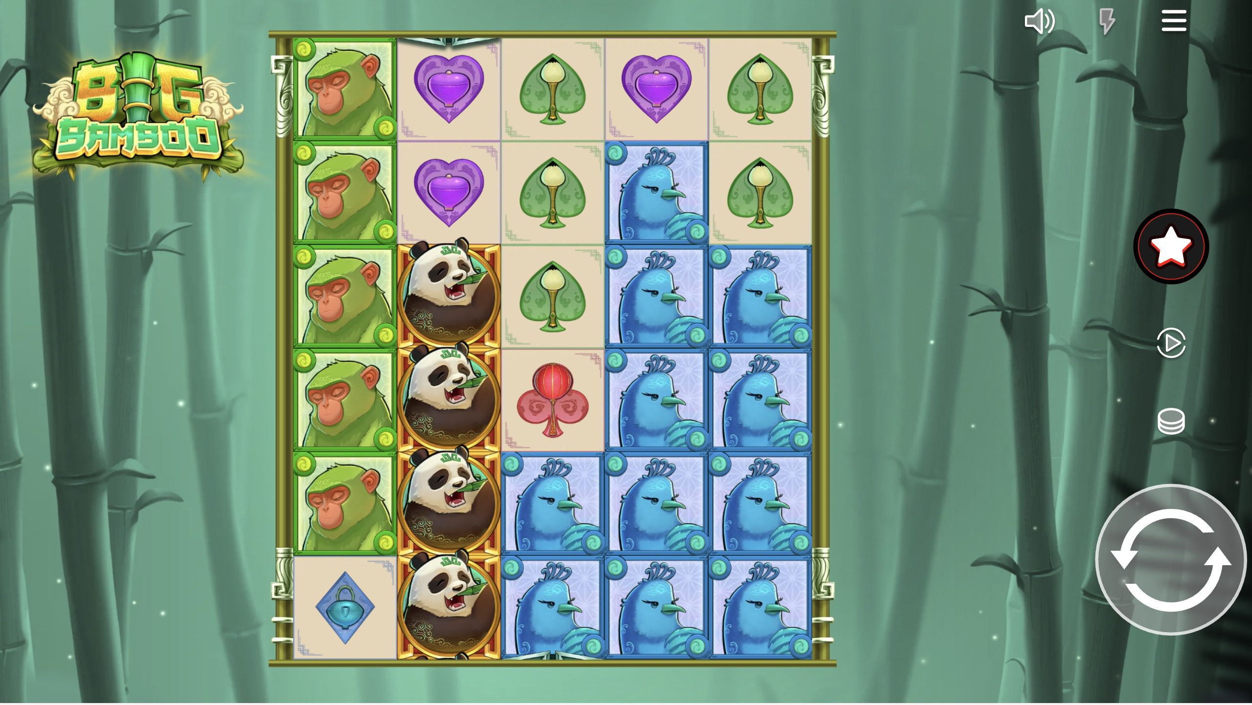 Мобильная версия слота Big Bamboo в приложении Pokerdom