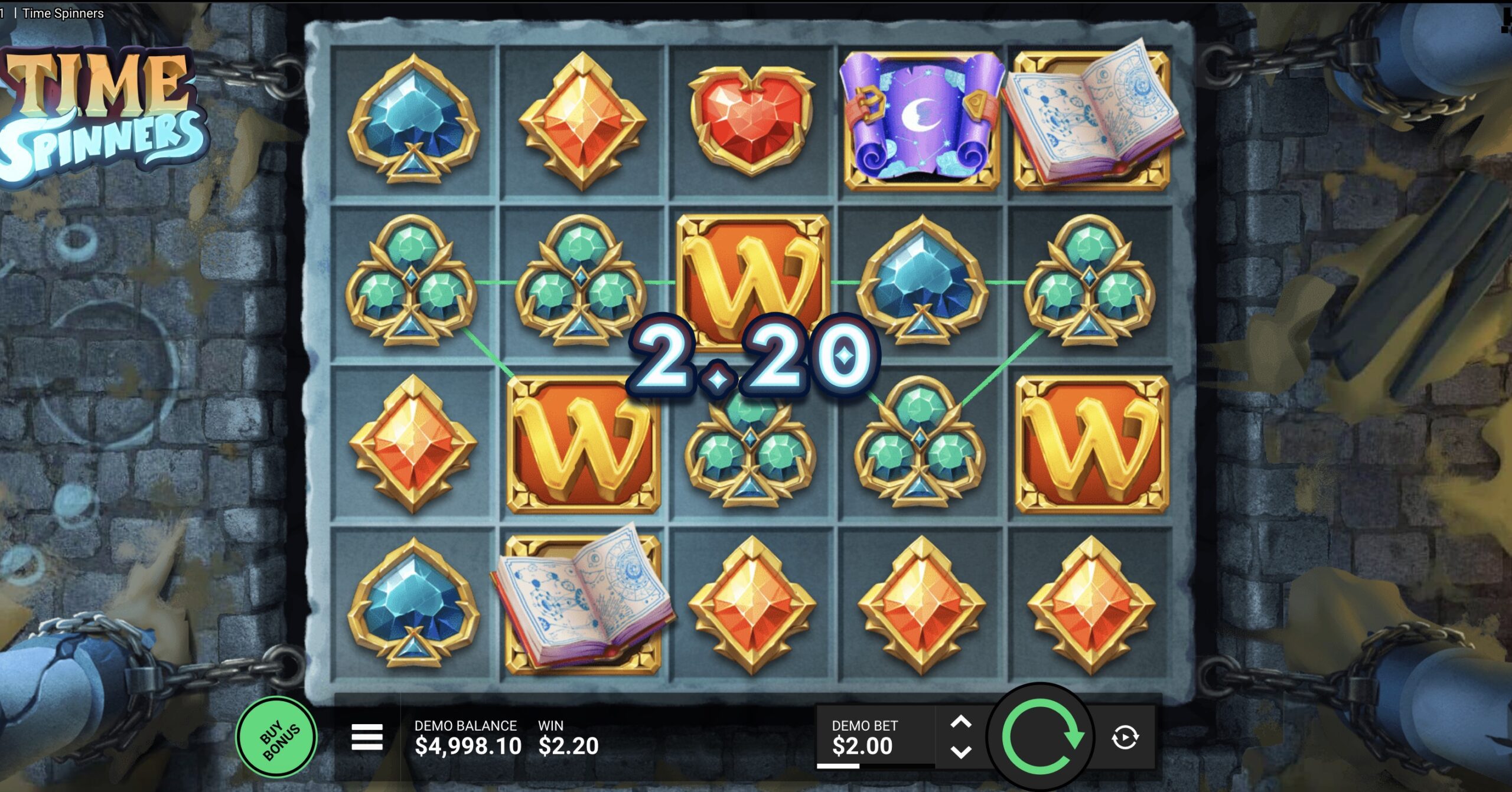 Выбор бонусного режима в Time Spinners на платформе Pokerdom Казахстан