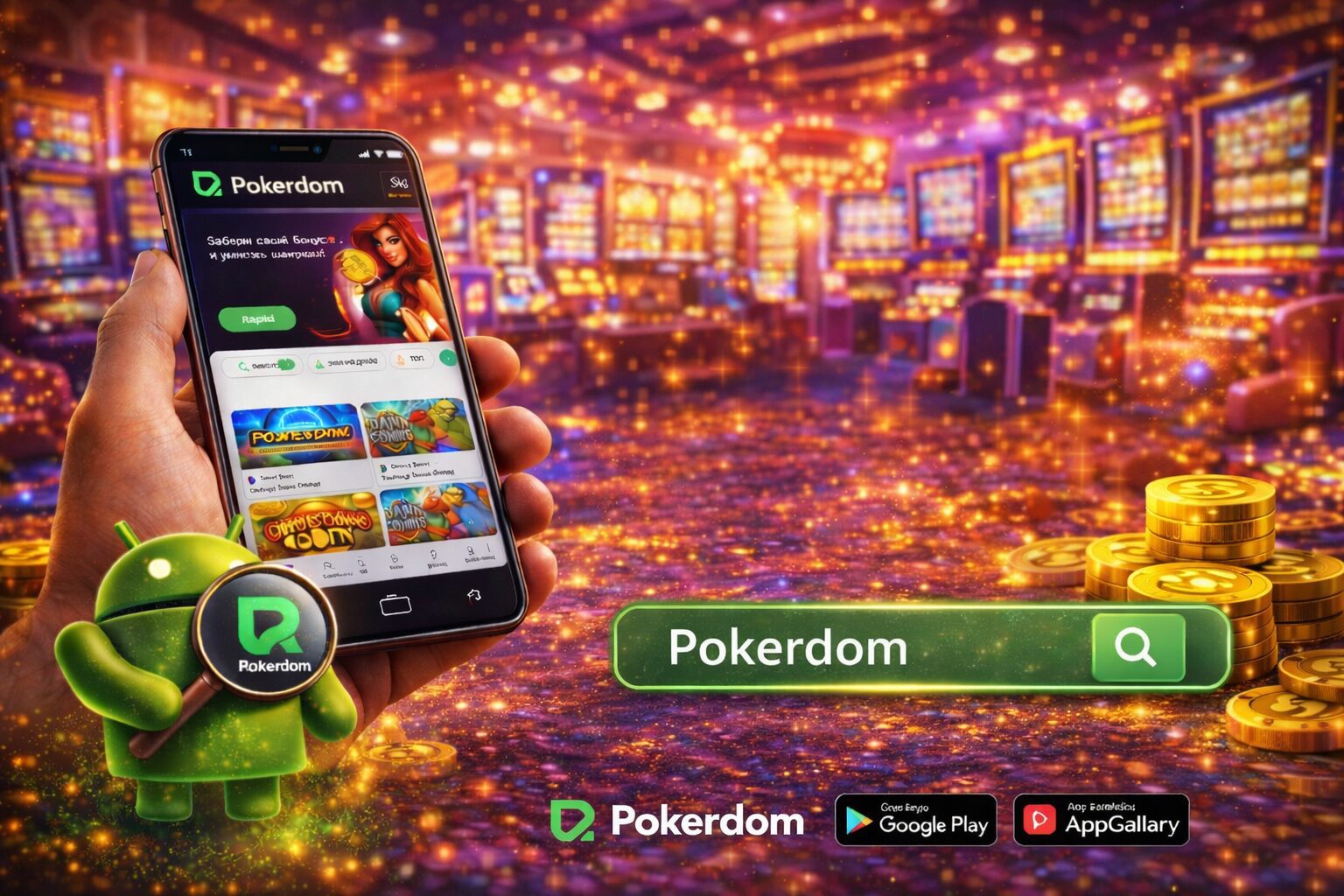 Pokerdom мобильді қолданбасы Қазақстанда