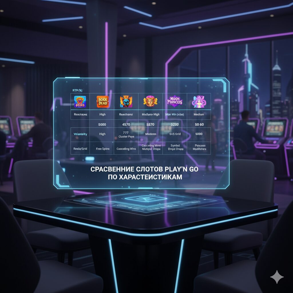 Сравнение слотов Play'n GO по характеристикам