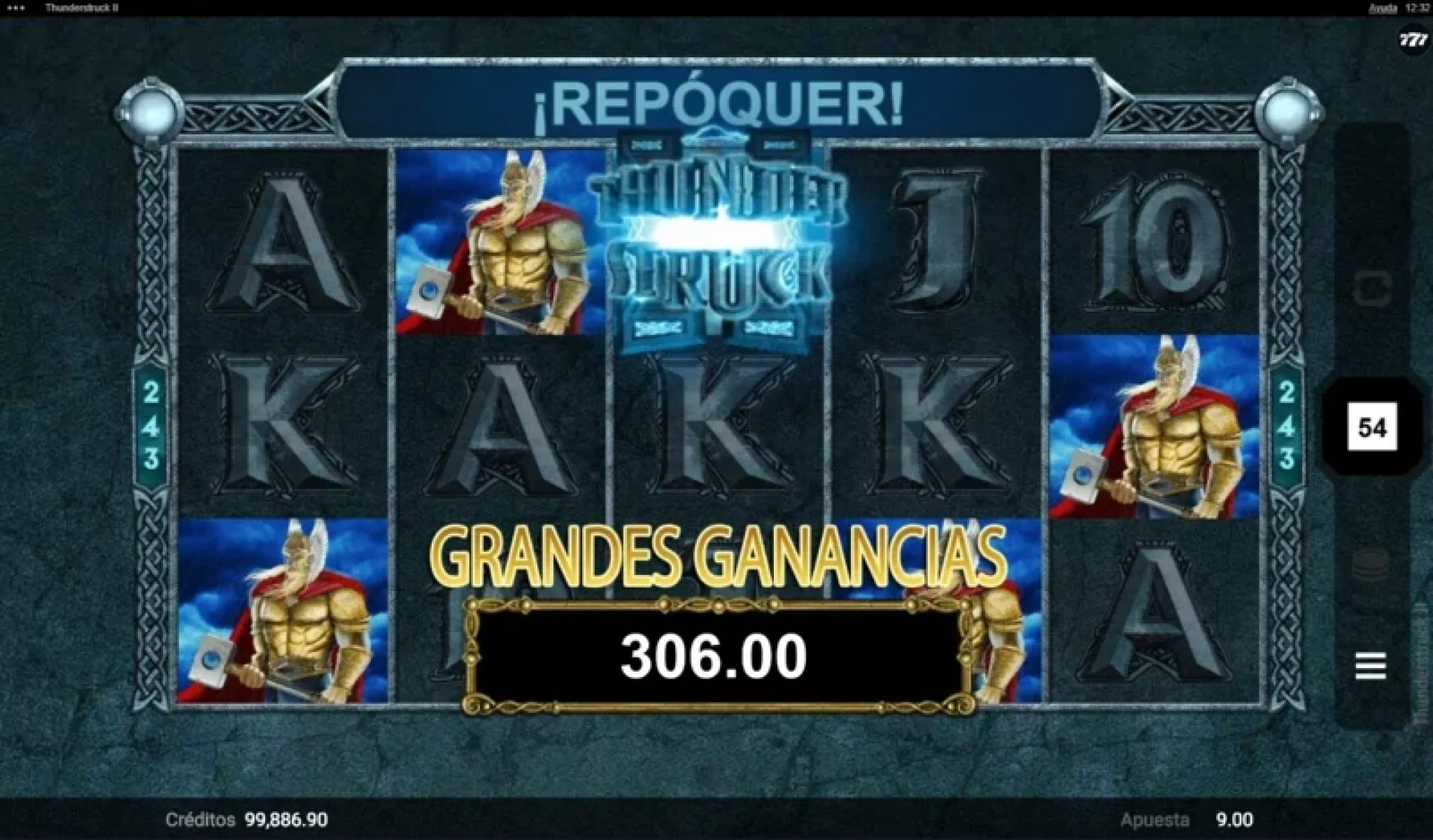 Схема управления банкроллом для Thunderstruck II